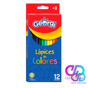 lapices de colores 12 unidades georgi