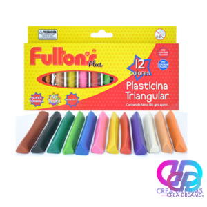 plasticina triangular 12 colores fultons