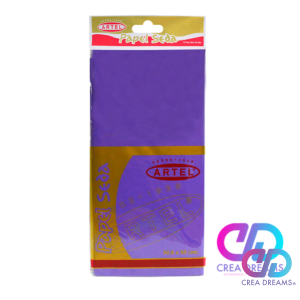 papel seda 10 pliegos 50,8x66cm morado artel