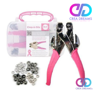 kit crop-a-dile perforador y fijador de ojal