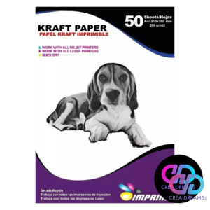 papel kraft imprimible 50 hojas