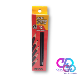 caja de lapices grafito N°2 12 unidades ross