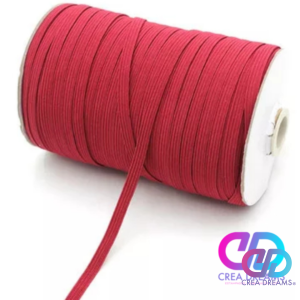 elastico color rojo 6mmx1mt