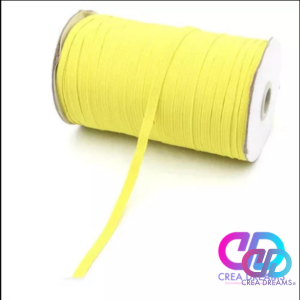 elastico color amarillo 6mmx1mt