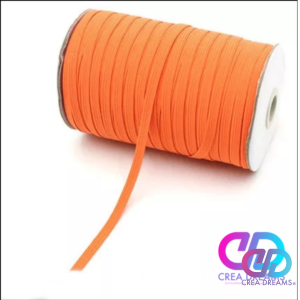 elastico color naranja 6mmx1mt