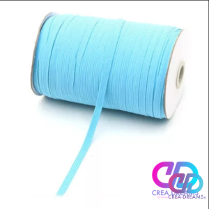 elastico color celeste 6mmx1mt