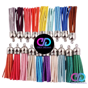set 12 borlas diferentes colores