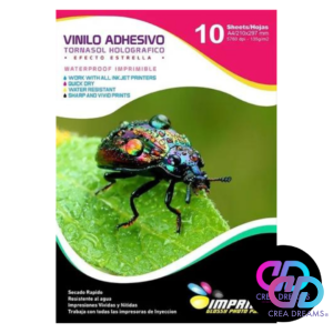 vinilo adhesivo tornasol efecto estrella