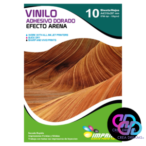 vinilo adhesivo dorado efecto arena