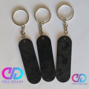 llaveros negros 2,5x8cm