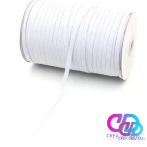 elástico color Blanco 6mmx1mt