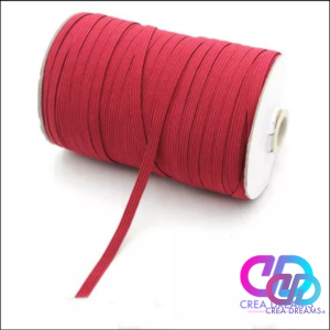 elastico color Burdeo 6mmx1mt