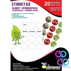Etiquetas Fotográfica Adhesiva