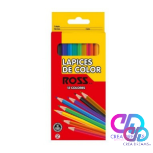 lapices de color 12 colores ross