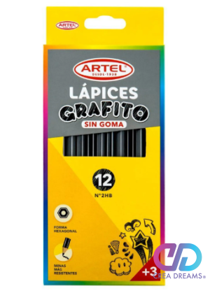 Caja Lapices Grafito N°2  12 Unidades
