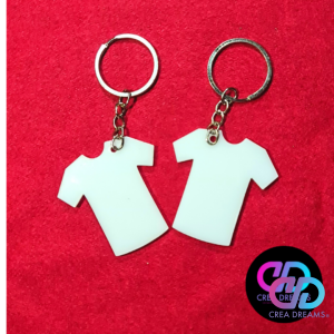 llavero polera blanco Sublimable