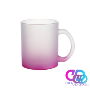 Tazón empavonado Sublimable 11oz Fondo Fucsia
