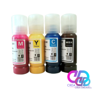 Pack 4 Tinta de Sublimación 80ml