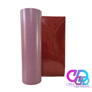 vinilo texti glitter color rojo 50cmx50cm