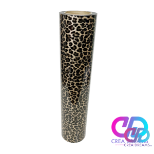 vinilo textil  animal print color leopardo 50cm x1mt
