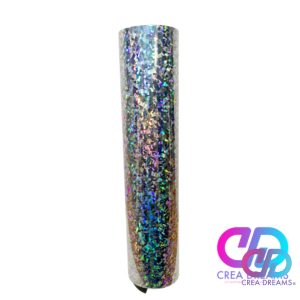 vinilo textil color vidrio plateado holografico