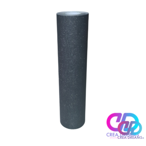 vinilo decorativo Glitter 50cm x 50cm negro