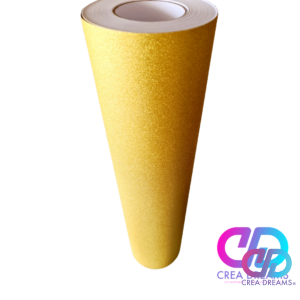 Vinilo Decorativo Glitter 50cm x 50cm Dorado