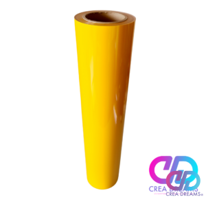 Vinilo Textil 50cm x 1mt Amarillo PU