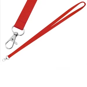 Lanyard Porta Credencial Roja 2cm x 45cm