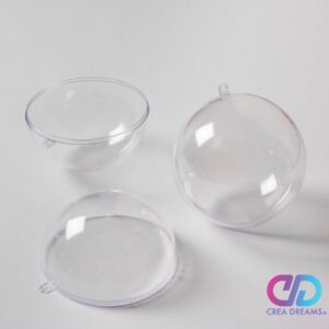 Esfera transparente 8cm 100U