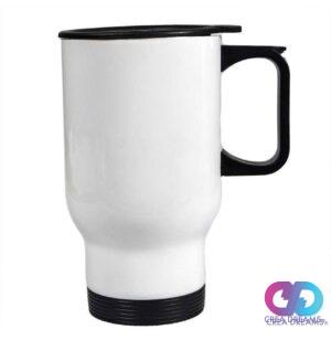 Mug Blanco Con Tapa