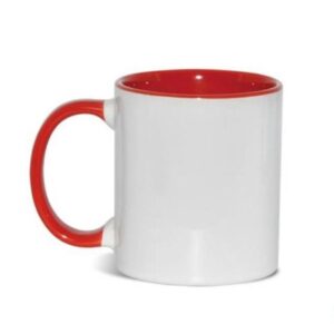 taza 11oz interior color rojo