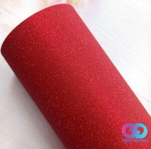 Vinilo Decorativo Glitter Rojo