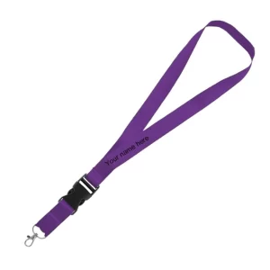 lanyard porta credencia lila