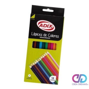 Lápiz Color Hexagonal 12 Colores