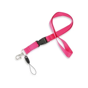 Lanyard Rosada con Porta Credencial